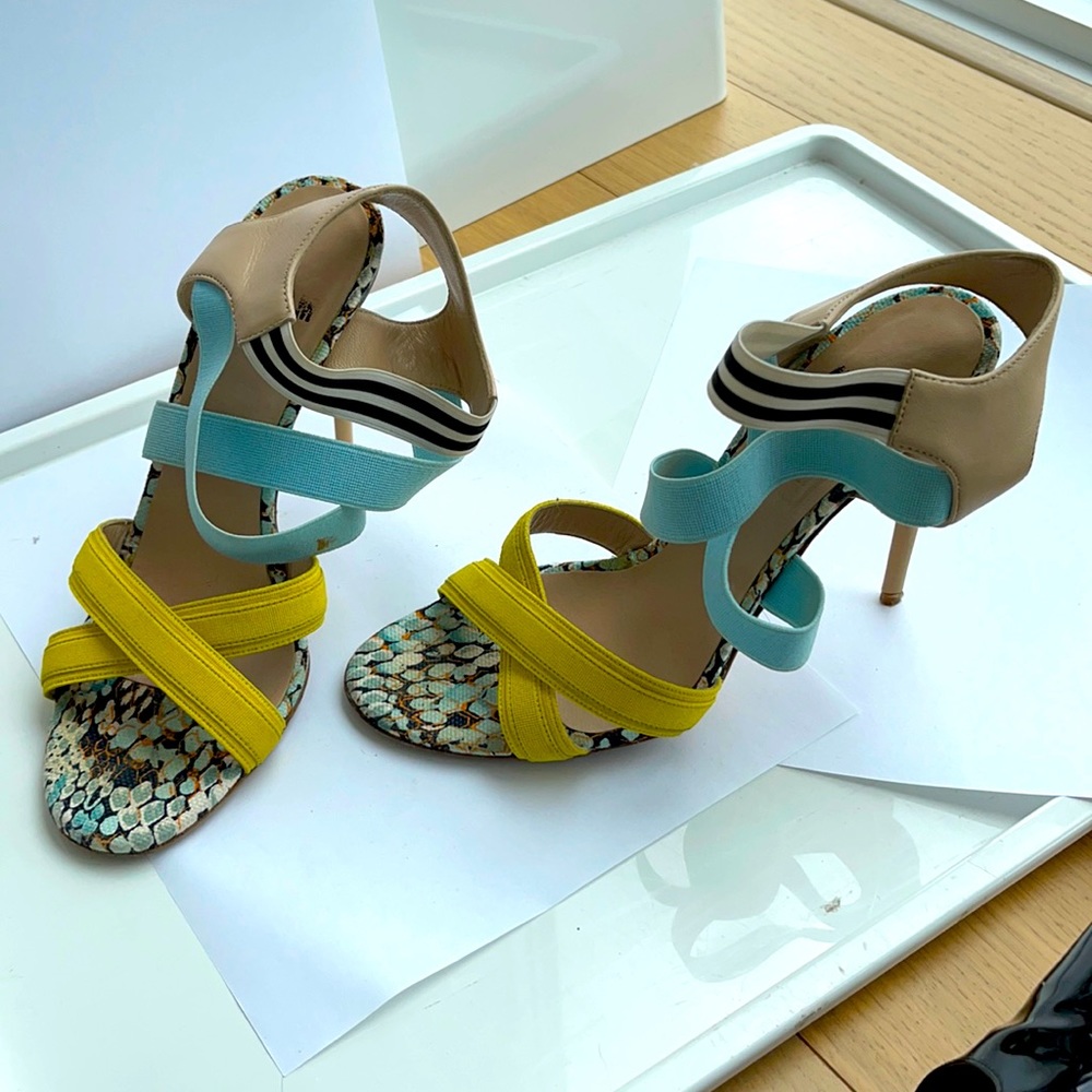 MSGM multi colored sandals | straps are elastic |